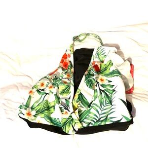 NWT Pat Pat Tropical Floral Kids One Piece Swimsuit